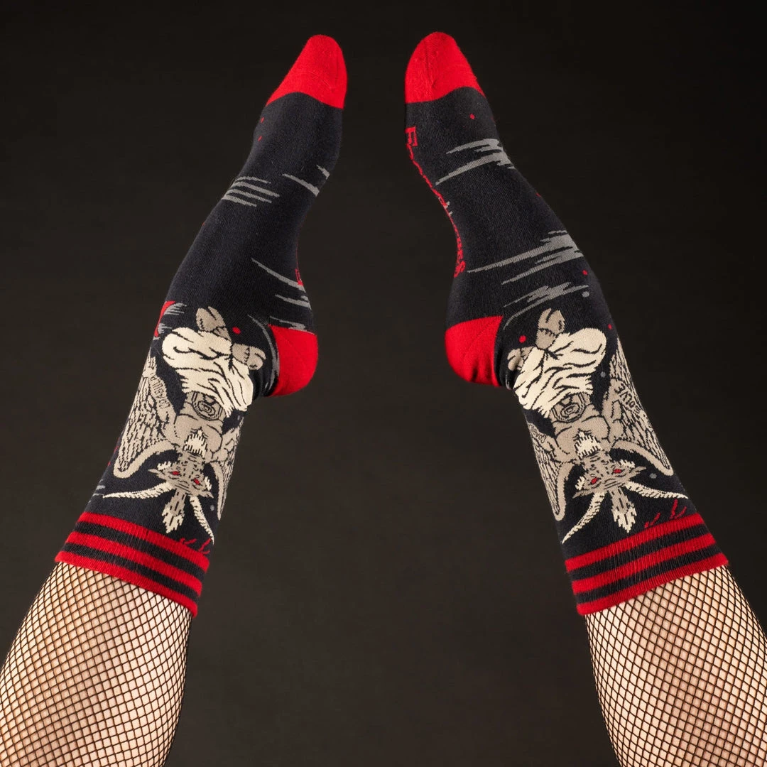 FootClothes Evil AF Baphomet Socks