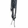 Poizen Industries Black Chain Small Cross Necklace Jewelry