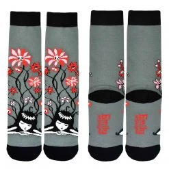 Emily The Strange Flower Knitted Cotton Crew Socks