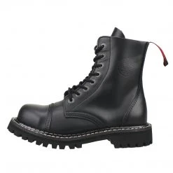 Angry Itch 8-Hole - Black Leather Boots
