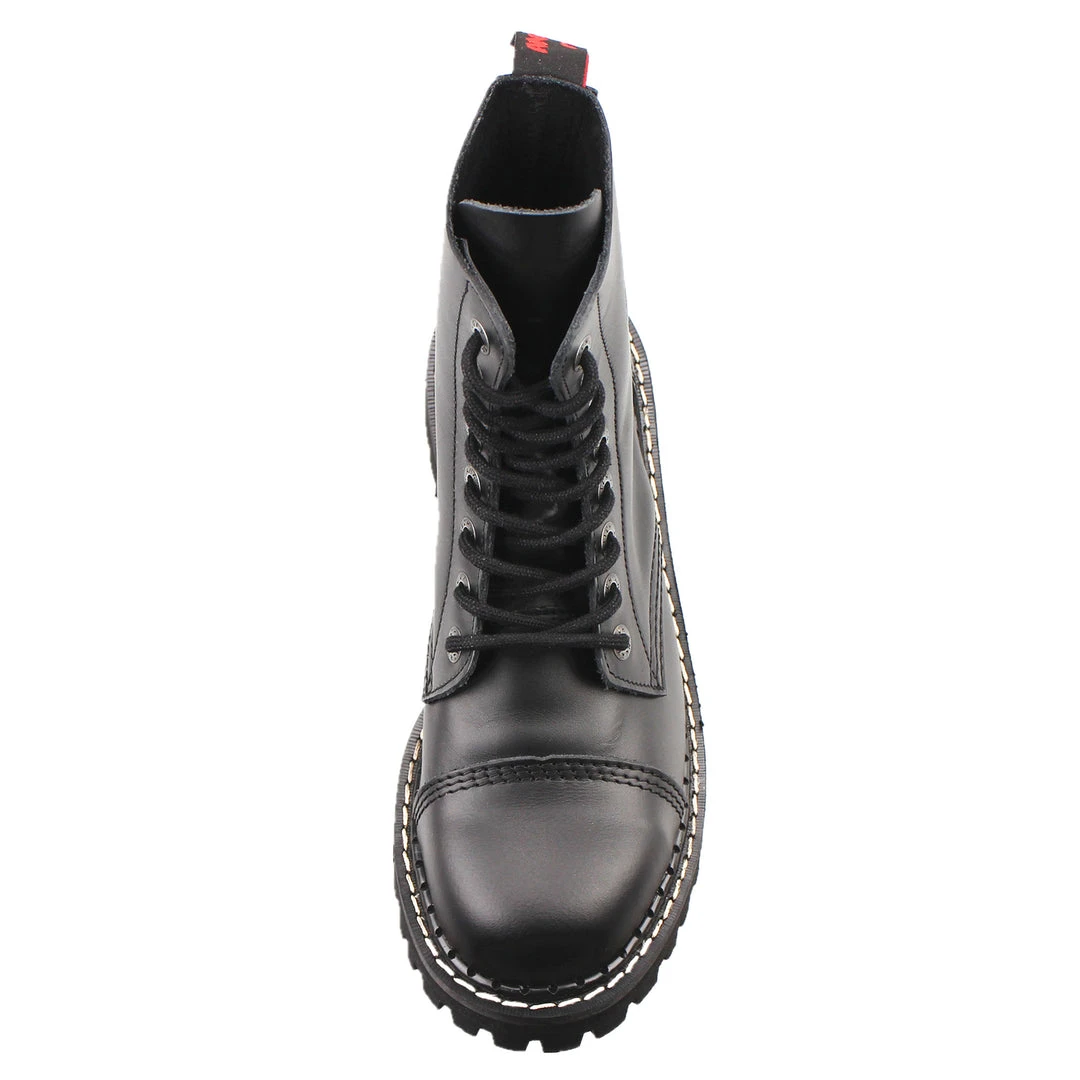 Angry Itch 8-Hole - Black Leather Boots 7 Angry Itch 8-Hole - Black Leather Boots