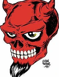 Poster Pop Forbes Devil Skull Sticker