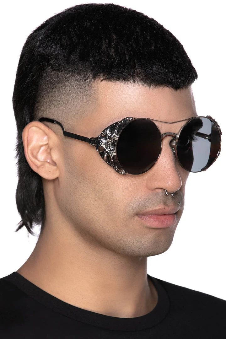 Killstar Baphomet Sunglasses (Silver) 4 Killstar Baphomet Sunglasses (Silver)