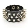 Funk Plus Men's Stuff Spiked Bracelet With 3 Rows Of Short Spikes 1 Funk Plus Men's Stuff Spiked Bracelet With 3 Rows Of Short Spikes
