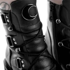 Killstar Women's Stuff Broom Rider Boots - Black