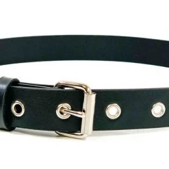 Funk Plus Black Vegan Leather Plain Belt