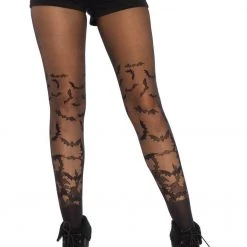 Leg Avenue Bat Wing Sheer Tights – Black