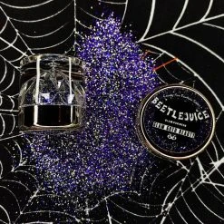 Glam Goth Beauty Beetlejuice - Purple And Green Body Glitter