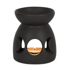 Gothic Gifts Black Triple Moon Cut Out Oil Burner Gift Ideas