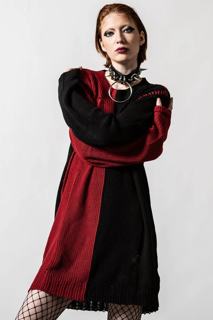 Killstar Cardinal Knit Sweater Men's Stuff 3 Killstar Cardinal Knit Sweater Men's Stuff