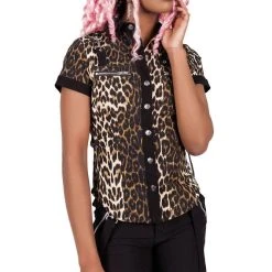 Killstar Cat's Meow Cap-Sleeve Shirt