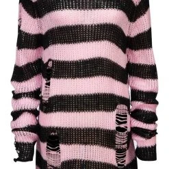 Killstar Courtney Distress Knit Sweater