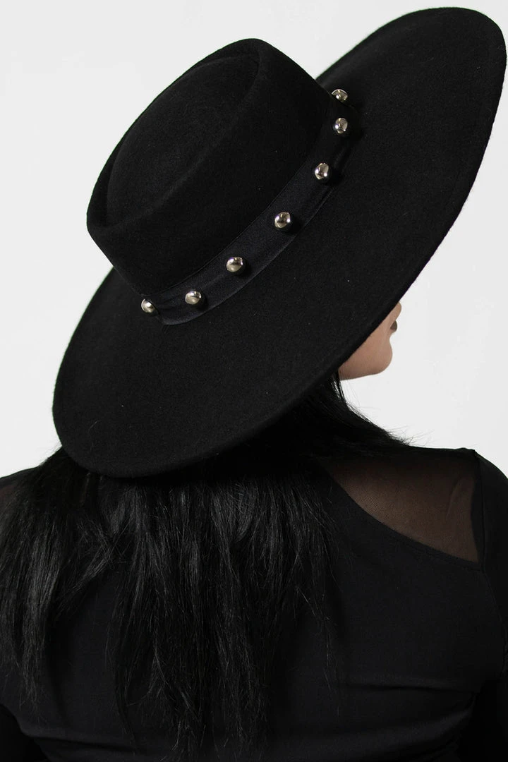 Killstar Cross My Mind Brim Hat Accessories 4 Killstar Cross My Mind Brim Hat Accessories