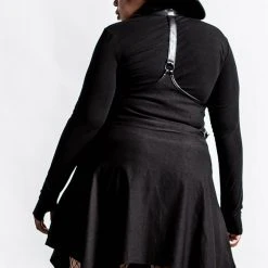 Killstar Dazed & Confused Suspender Skirt [BLACK] Women's Stuff