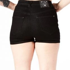 Sourpuss Women's Stuff Essential Denim Shorts - Black