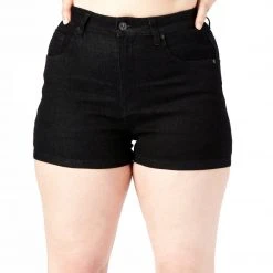 Sourpuss Women's Stuff Essential Denim Shorts - Black 7 Sourpuss Women's Stuff Essential Denim Shorts - Black