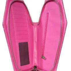 Lux De Ville Bags & Backpacks Elvira Coffin Wallet Clutch Bubbly Pink Sparkle