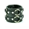 Funk Plus Wristbands And Cuffs Leather Strap Bracelet - Double Rings