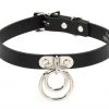 Funk Plus Vegan Leather Double Ring Choker