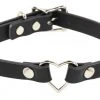 Funk Plus Chokers And Collars SMALL HEART RING CHOKER - VEGAN