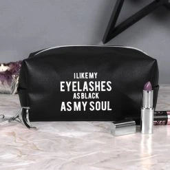 Gothic Gifts Gift Ideas As Black As My Soul Makeup Bag
