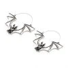 BodyVibe Flying Vampire Bat Plug Hoops Jewelry