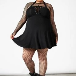 Killstar Gothica Halter Dress Women's Stuff 20 Killstar Gothica Halter Dress Women's Stuff