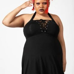 Killstar Gothica Halter Dress Women's Stuff 16 Killstar Gothica Halter Dress Women's Stuff