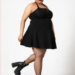 Killstar Gothica Halter Dress Women's Stuff 23 Killstar Gothica Halter Dress Women's Stuff