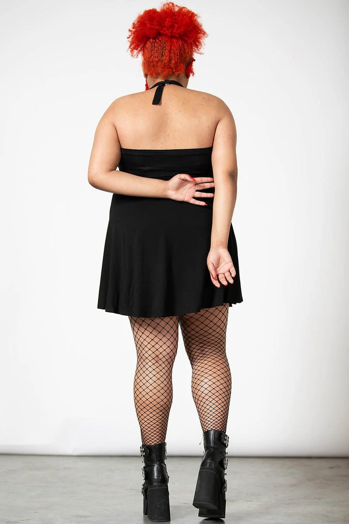 Killstar Gothica Halter Dress Women's Stuff 11 Killstar Gothica Halter Dress Women's Stuff