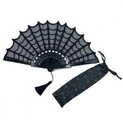 Kreepsville666 Accessories Spiderweb Lace Hand Fan