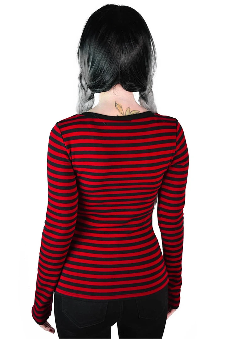 Killstar Jett Long Sleeve Top - Blood Women's Stuff 5 Killstar Jett Long Sleeve Top - Blood Women's Stuff