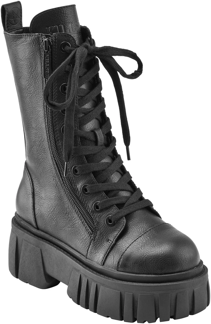 Killstar Men's Stuff Kick The Bucket Boots - Black 5 Killstar Men's Stuff Kick The Bucket Boots - Black