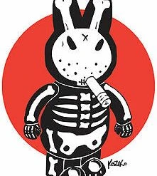 Poster Pop Gift Ideas Kozik Bone Bunny Sticker
