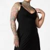 Killstar Women's Stuff Lawless Lace-Up Dress