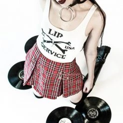 Lip Service Punk & Disorderly Skirt - Red Plaid 11 Lip Service Punk & Disorderly Skirt - Red Plaid