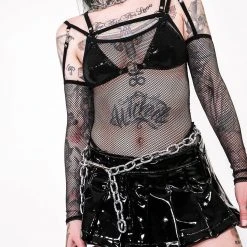 Lip Service Women's Stuff Vinyl Pleated Micro Mini Skirt 13 Lip Service Women's Stuff Vinyl Pleated Micro Mini Skirt