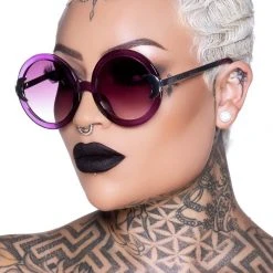 Killstar Lunar Doll Sunglasses [PURPLE]