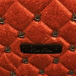 Rock Rebel Lucy Quilted Coffin Backpack In Red