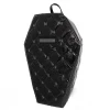 Rock Rebel Lucy Quilted Coffin Backpack In Black