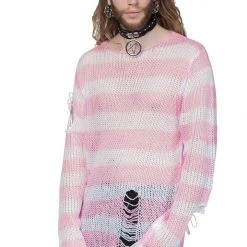 Killstar Men's Stuff Marshmallow Knit Sweater