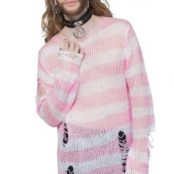 Killstar Men's Stuff Marshmallow Knit Sweater