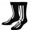 TeeHee Men's Skeleton Foot Polyester Crew Socks 2 TeeHee Men's Skeleton Foot Polyester Crew Socks