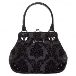 Rock Rebel Mistress Kisslock Bag In Black