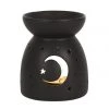 Gothic Gifts Black Mystical Moon Cut Out Oil Burner Gift Ideas