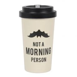 Gothic Gifts Not A Morning Person Bamboo Eco Travel Mug