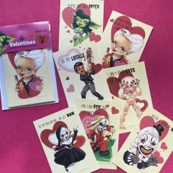 One Man Riet Horror Valentine Cards - Set 8 Other