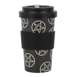 Gothic Gifts Pentagram Bamboo Eco Travel Mug Gift Ideas