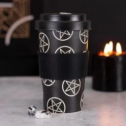 Gothic Gifts Pentagram Bamboo Eco Travel Mug Gift Ideas