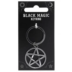 Gothic Gifts Pentagram Keyring